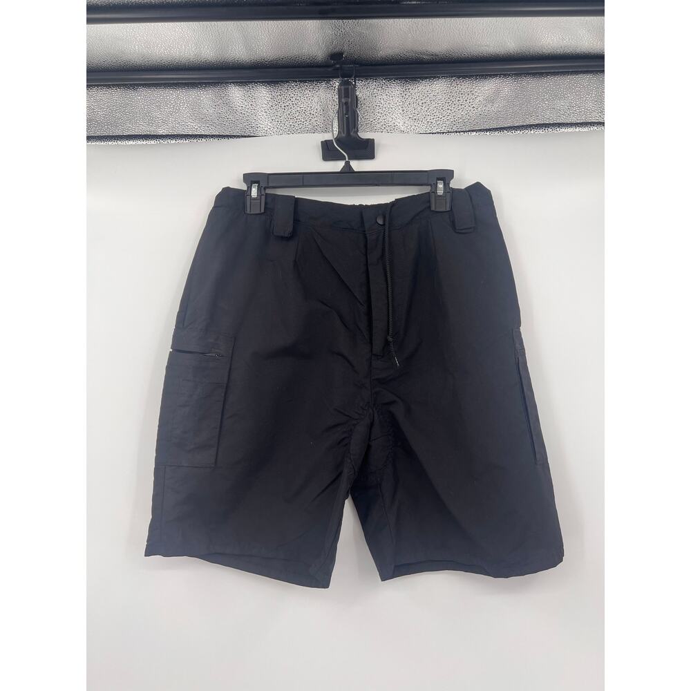 Olympic Uniforms Mens Black XL Cargo Shorts Padded Crotch Athletic Layered
